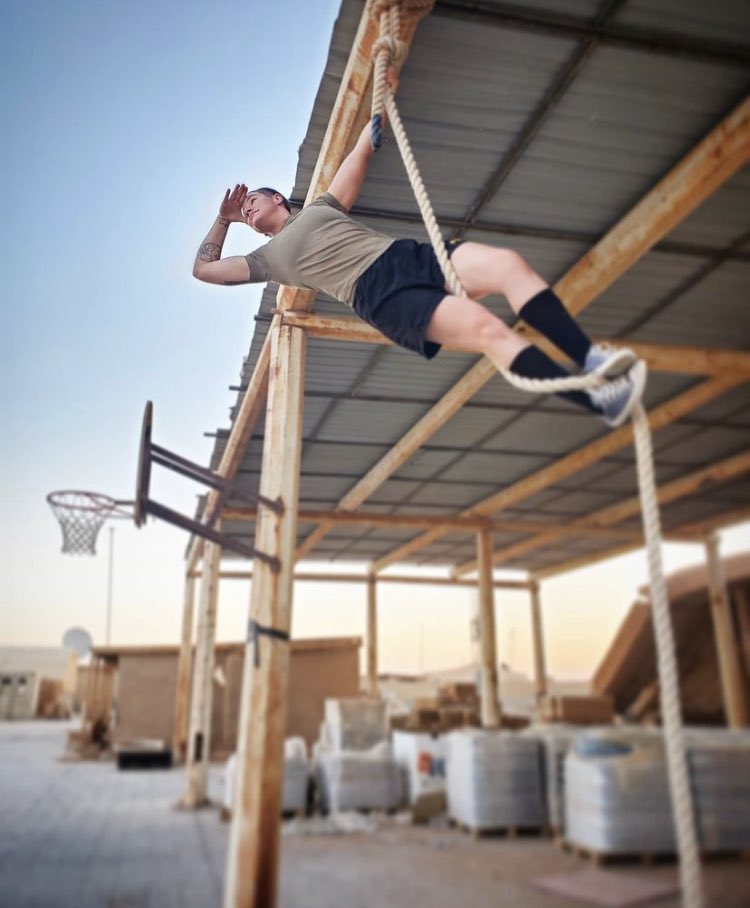 TStrezelecki's tweet photo. Good morning! Just out here looking daily f*** to give 😂 it’s all good because I found one! #weekend #smile #military #daily #strong #fitness #fit #singles #workout #deployment https://t.co/Gtncr3CXT7