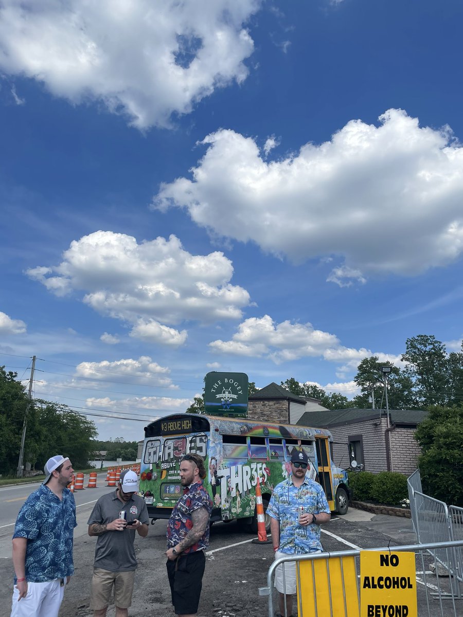 threesabovehigh's tweet image. The @ThreesBus all Up @thebogeyinn. You need a ride, hit us up!!