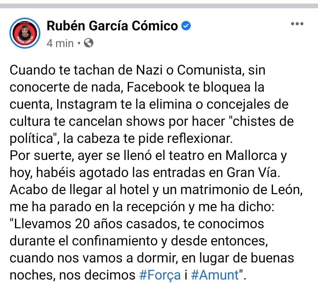 Buenas noches y gracias por acompañarme en el camino.