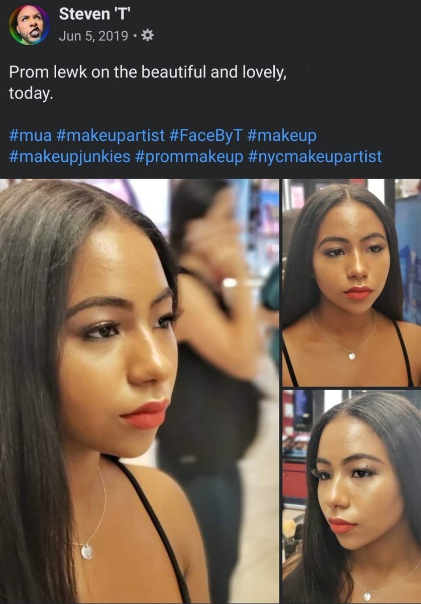 MakeupByStevenT's tweet photo. #MUAnotMUE #makeupByT she was absolutely the sweetest. I love what I do. https://t.co/ZhZxHEJegU
