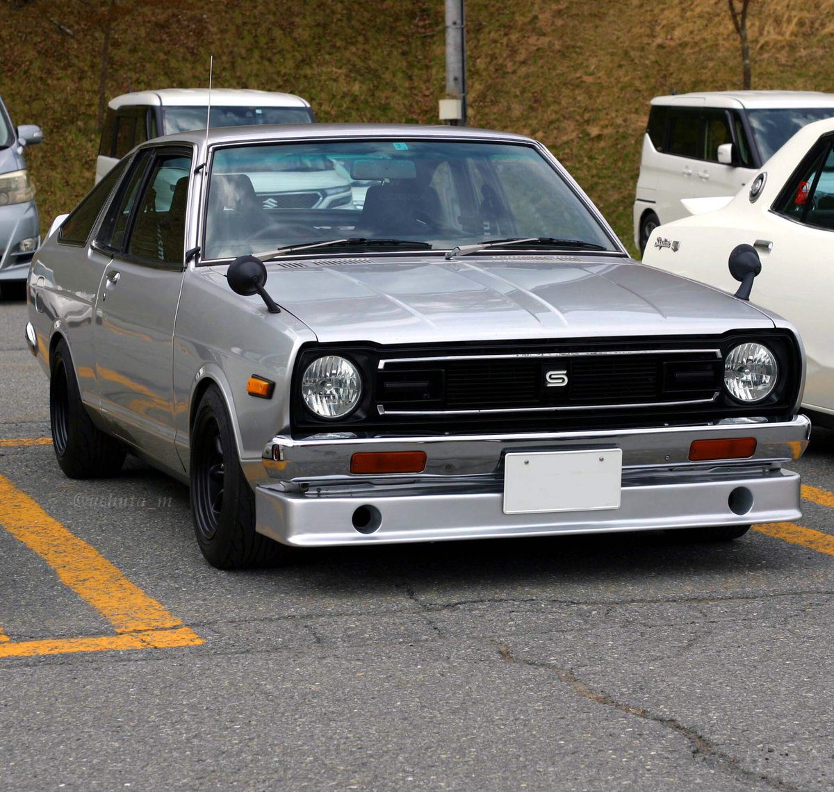uchuta_m's tweet photo. おはようございます(^○^)
本日もヨロシクで〜す(^^)☁️☔️

#SunnySunday #DATSUN #B310 #120Y #140Y #SunnyCoupe #富士見自動車博覧会 https://t.co/tOoOeD8iHn