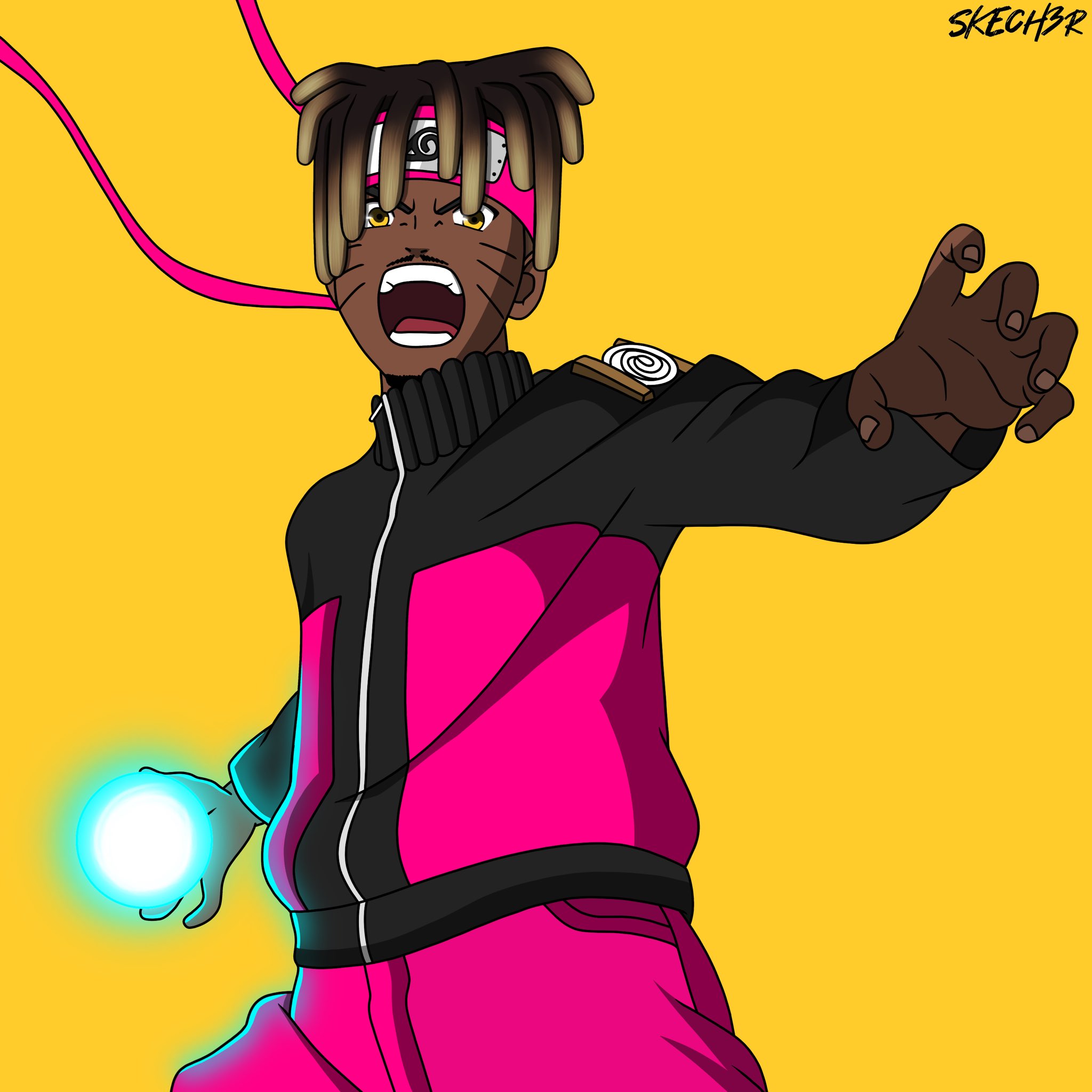 SKECH3R on Twitter Juicewrld as kakashi PortfolioDay art anime  GraphicDesign coverart rap liluzi anime animeart  httpstcofdMzDwNWTY  Twitter