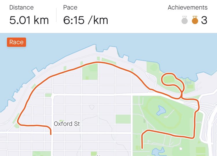 5Km done of the #ScotiaHalf #threepeat. Join or help me raise money for 2021 Scotiabank Vancouver Half-Marathon &amp; 5K raceroster.com/events/2021/31… via <a href="/RaceRoster/">Race Roster</a>