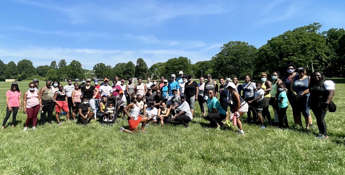 Great fun to be back with our partners ⁦<a href="/TheDimockCenter/">The Dimock Center</a>⁩ and ⁦<a href="/HoodfitMa/">HoodfitMa</a>⁩ for the kick off of the training program for this year’s #Road2Wellness5K at Franklin Park in Roxbury. Great to be back together in person, if only as “tallest person in the back row”.