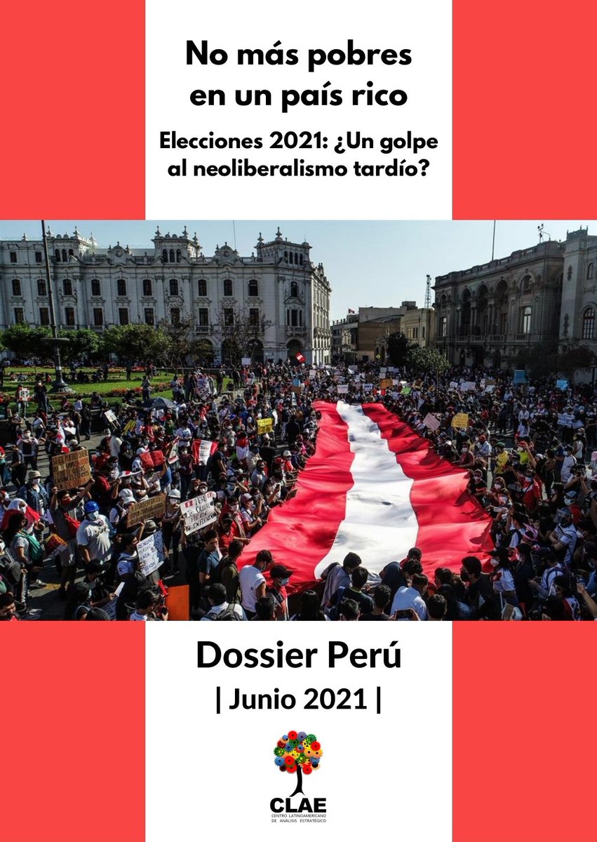 CLAELAT's tweet photo. Dossier #Perú 
NO MÁS POBRES EN UN PAIS RICO. Elecciones 2021: ¿Un golpe al neoliberalismo tardío? 
El “cuerno de la abundancia” debe ser arrebatado de las manos de una oligarquía conservadora y puesto en las del pueblo.
Leelo👉 https://t.co/itItyLLWIT

@pili_gimenez  @MatiasCac https://t.co/F4lkndy05c