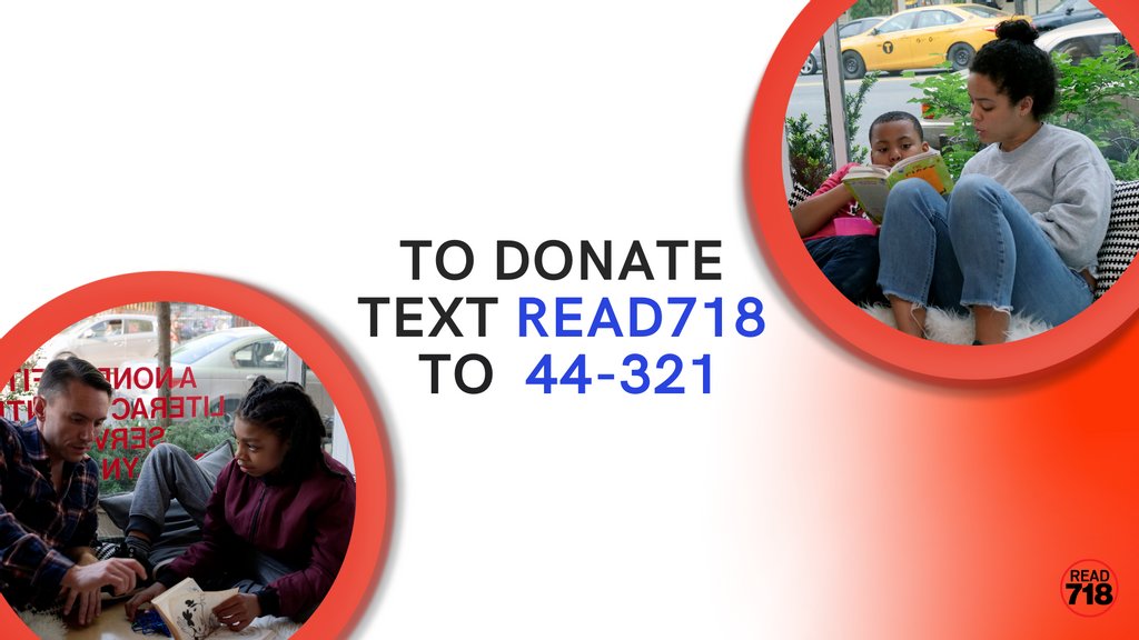 READ 718 is so thankful to everyone who shared their love of literacy at our Virtual Celebration! We can't do this work without you. If you'd like to donate, you can text READ718 to 44-321. Your gift supports our programming, which is needed now more than ever.⁠