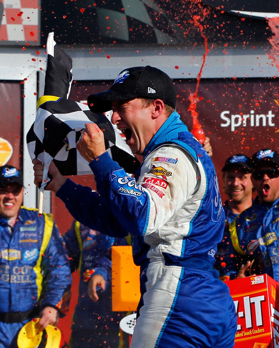 Nobody takes Victory Lane photos like <a href="/AJDinger/">AJ Allmendinger</a>.