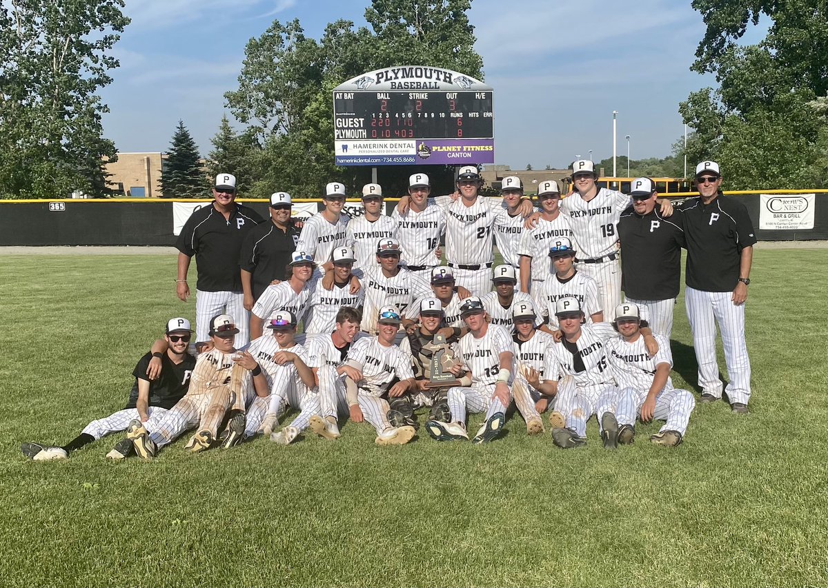 Plymouth Baseball is your 2021 MHSAA District Champions! Great job Cats! #WeArePlymouth <a href="/PlymouthBasebal/">Plymouth Baseball</a>