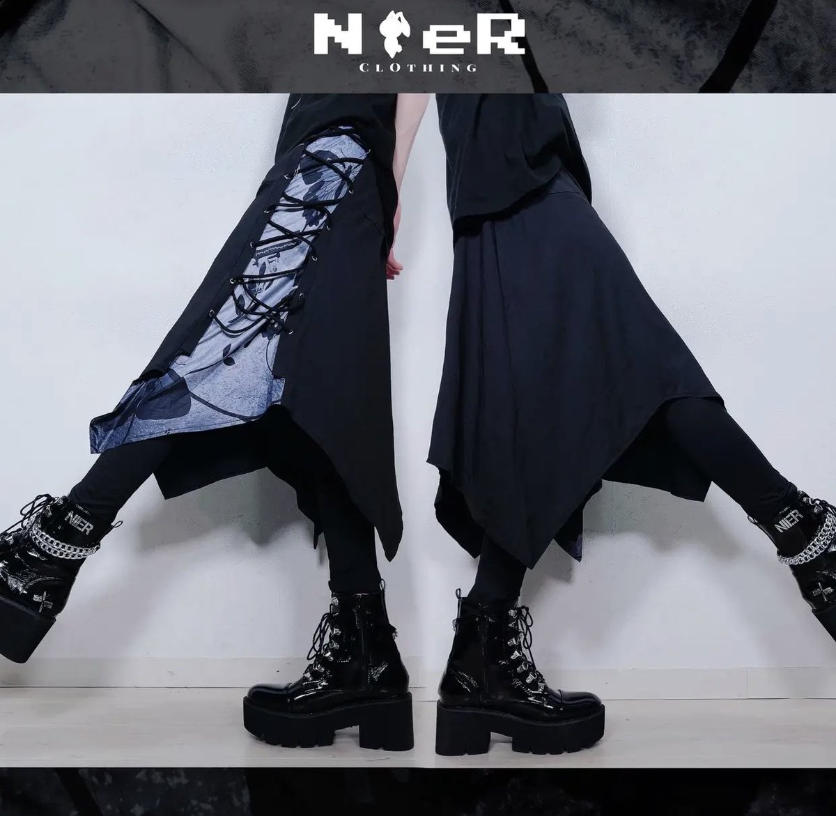 NieR_tokyo's tweet photo. 🎁本日〆切プレゼント企画🎁

変則フラップスカート付きBRAID PANTS
【GRAY BUTTERFLY】

🎁4名様にプレゼント🎁

ユニセックスアイテムです🐰

◼応募方法
フォロー(@NieR_tokyo) &amp; RT
◼締切〆  本日24時

※鍵垢の方も対象内です。
是非ご参加ください🙇‍♂️🙇‍♀️ https://t.co/uiNqayO3ab