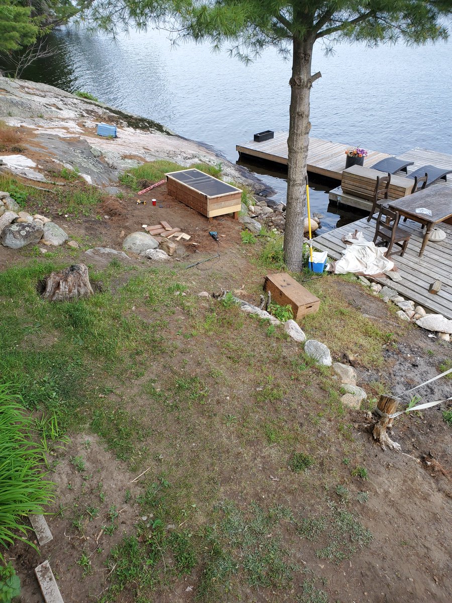 RavensWrr's tweet photo. This weekend two cottage planters for karen to grow some food up here at the lake one finished one more to go https://t.co/RIDQso8v8Y