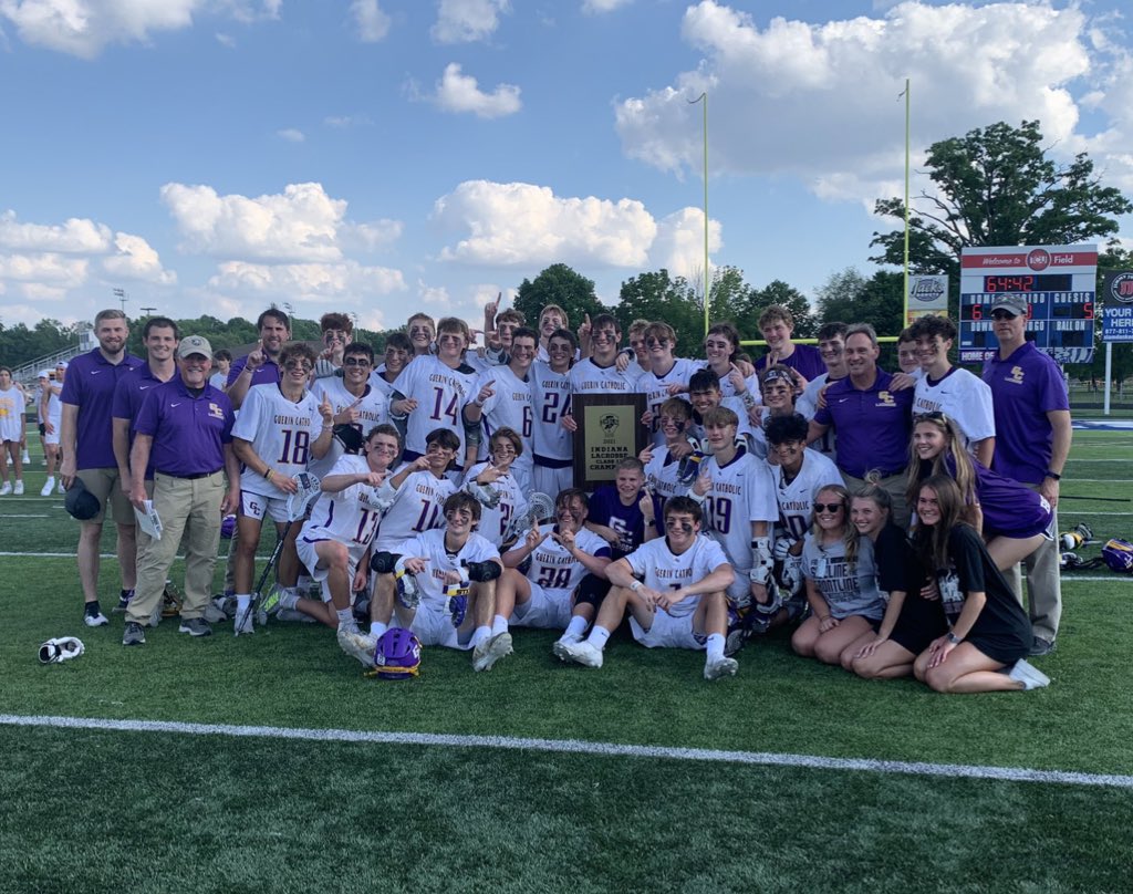GCHS_Athletics's tweet photo. Final | STATE CHAMPIONS | 🏆 

@GCHSBoysLax defeats South Bend St Joseph 6-5 to claim the school’s first boys lacrosse State Title!!Congrats to Coach Barry, his staff and the players for an outstanding year! https://t.co/TkgfHizBuU