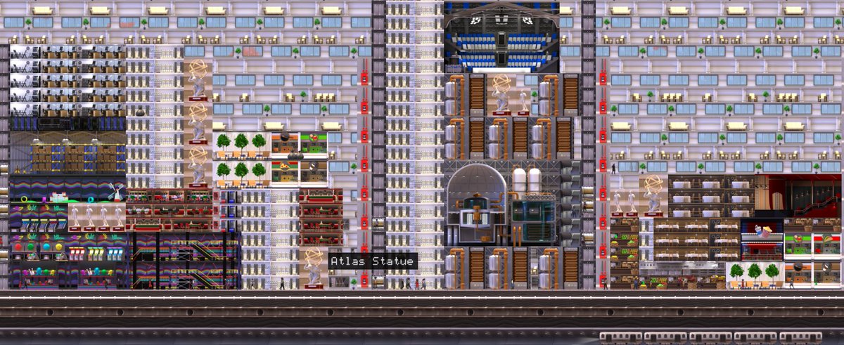 rosaeexludis's tweet image. Going for more strategy in this tower than I did in my first one. So far it seems to be paying off #screenshotsaturday #building #simtower #StarScraper #indiegames
