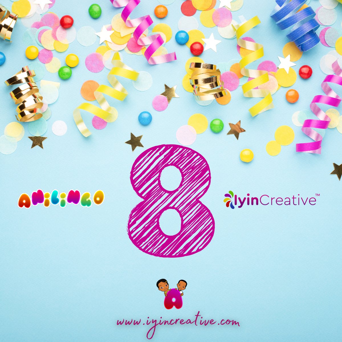 AnilingoSeries's tweet photo. 8 years of creative fun here at #IyinCreative! Thank you !

Not downloaded the #Anilingo App yet? Download today:

On Android: https://t.co/lNyt0zGm3g

On iOS: https://t.co/QJcTobX8V1 https://t.co/OFZAyrPqeI