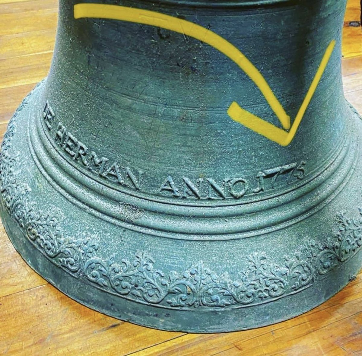 Pre-colony 1775 church bell to be restored by 1840 Garrison Church #millerspoint so it may ring again after many years. Cast in Belgium in 1775 but how did it get here? First fleet? The research commences ...