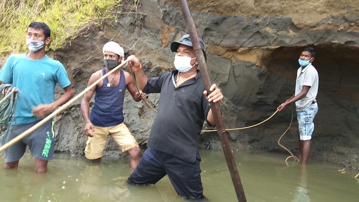 May be 300/400 years old ,A boat has been found lying under River Dhansiri at Halmira Tup,near Halmira T..E..It is app. 50 ft long..Trying to rescue it.It wl be of great historical value.