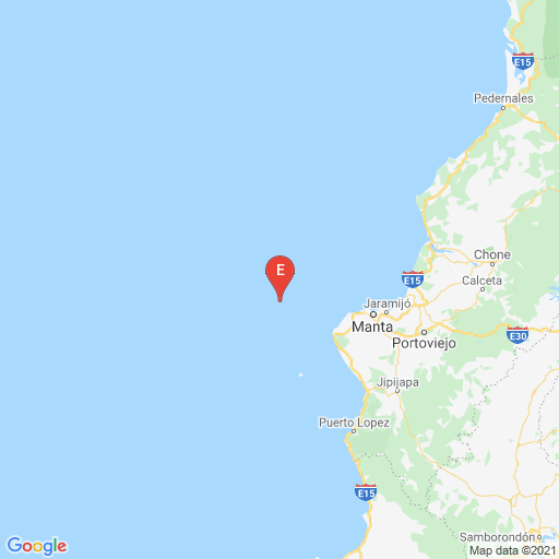 IGecuador's tweet photo. #SISMO ID: igepn2021kzib Preliminar 2021-06-05 22:50:03 TL Magnitud:3.67 Profundidad: 10.00 km, a 52.42km de Manta,Manabi,Latitud: -0.9082 Longitud:-81.1765 Sintio este sismo? Reportelo! en https://t.co/s86XCT11wN https://t.co/I6seQESpkI