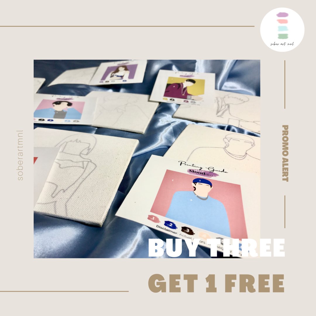 soberartmnl's tweet photo. Here’s a little gift for you this 6.6! Share it with your friends, family, or paint them all by yourself! Limited stocks. Valid for  𝓂𝒾𝓃𝒾 𝐌𝐨𝐨𝐝𝐢𝐟𝐢𝐞𝐫 painting kits only! 🎨❤️

#paintingkit #paintingkitph #paintbynumbers #paintbynumbersph #art #artph #paint #paintph https://t.co/4uIWo6MrEr