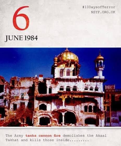 HarbaljitS's tweet photo. ਬੇਸ਼ੱਕ ਅੱਜ ਸਾਕਾ ਨੀਲਾ ਤਾਰਾ ਨੂੰ ਕਈ ਵਰ੍ਹੇ ਬੀਤ ਚੁੱਕੇ ਹਨ ਪਰ ਸਾਡੇ ਜ਼ਖ਼ਮ  ਅੱਜ ਵੀ ਹਰੇ ਹਨ ਅਤੇ ਇਹਨਾਂ ਉੱਪਰ ਸਾਡੀ ਕੌਮ ਦੇ ਗਦਾਰ ਅੱਜ ਵੀ ਨਮਕ ਛਿੜਕਣ ਵਿੱਚ ਕੋਈ ਕਸਰ ਨਹੀਂ ਛੱਡਦੇ   *1984 ਨਾ ਭੁੱਲਣ ਯੋਗ ਨਾ ਬਖ਼ਸ਼ਣਯੋਗ*

#NeverForget1984
#Unforgivable1984 https://t.co/VK4z5Zlbn0