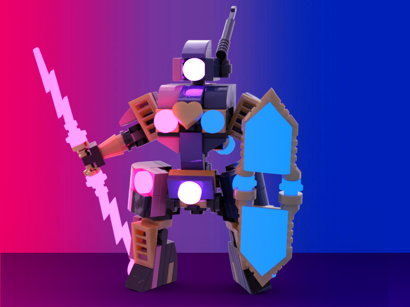 Luckytyphlo's tweet photo. Happy Pride! 
#MFZ #MobileFrameZero #Lego #Mecha #pride #PrideMonth https://t.co/k7e51gNvo2