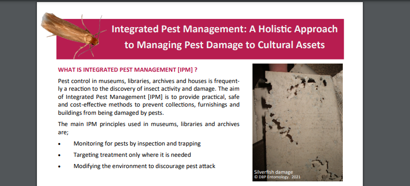 ConservaLlama's tweet photo. Short document by leading professionals in the field for non-specialists explaining the importance of pest management in museums, archives, galleries, etc.

Check it out! You could definitely apply at home.

https://t.co/4MVgvd95se https://t.co/6BS55xtiTl