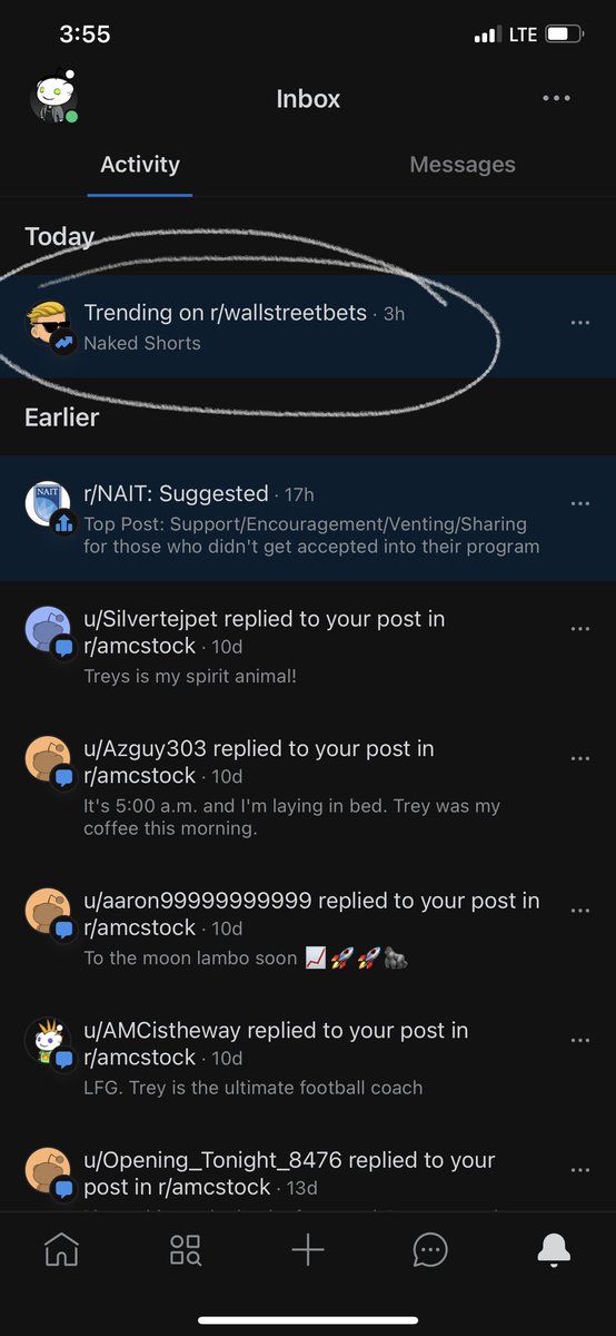 MattyPlumz's tweet photo. Pretty awesome that #NakedShorts was trending earlier on r/WallStreetBets 😂😂 #AMC #AMCSqueeze #AMCARMY #ApesTogetherStrong #EhEmCee https://t.co/NUA8fG6H3J