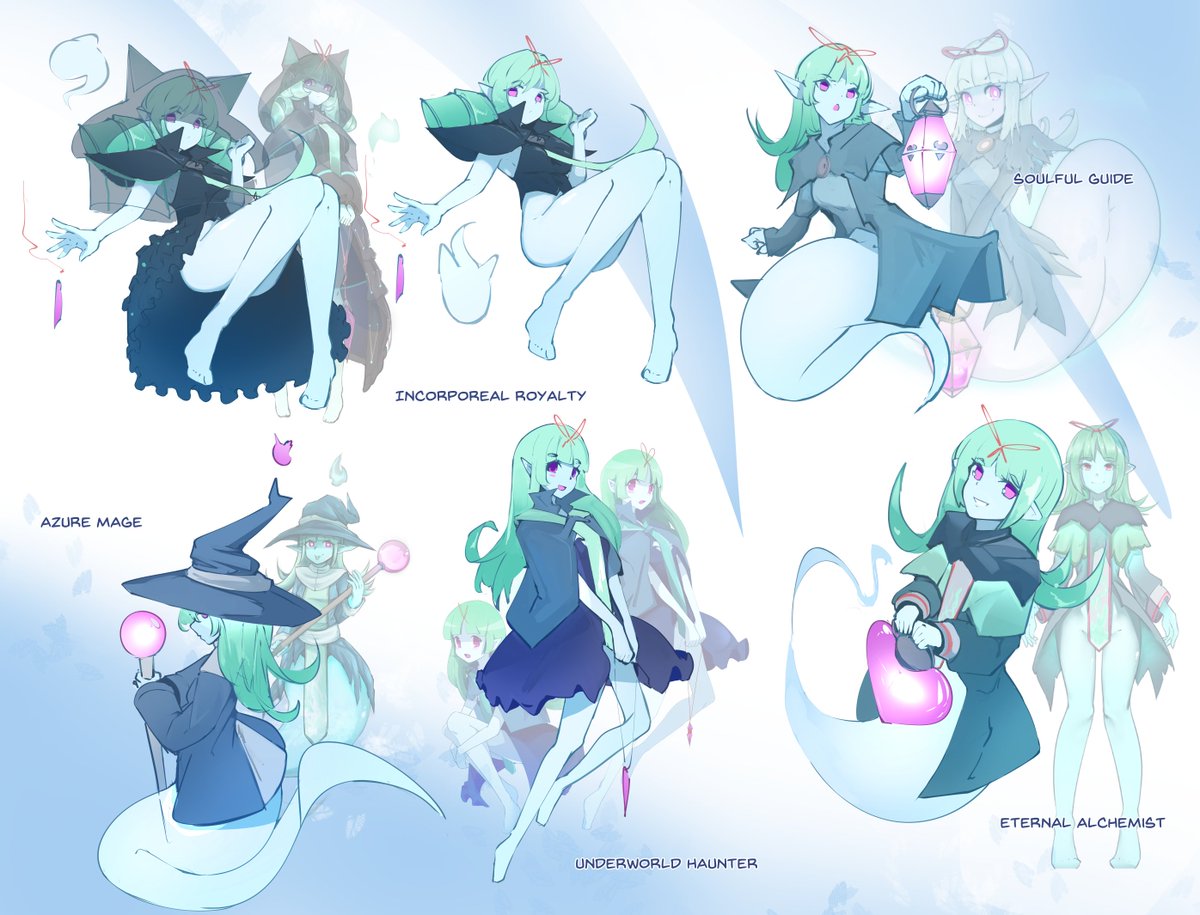 nanonebula's tweet photo. My ghost Blue! I love to keep trying new things, but I also like to use her previous designs too. Please be gentle, or not 💙

https://t.co/aIjThspbfg

(Also made an alt for Incorporeal Royalty which is a version I still love <333) https://t.co/174lGmsggI