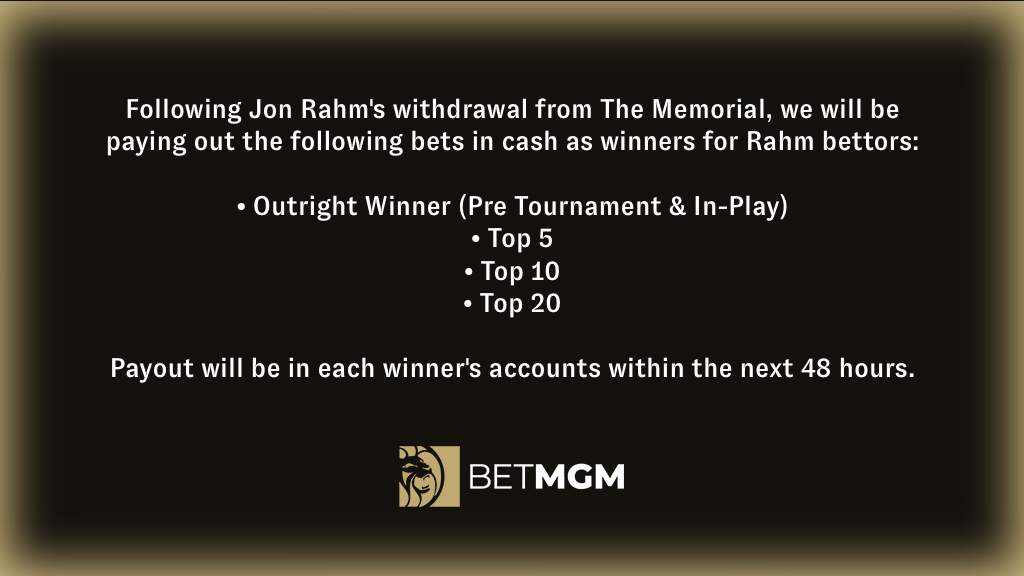 BetMGM, PGA, Golf, Statement, Refund, 6-5-21