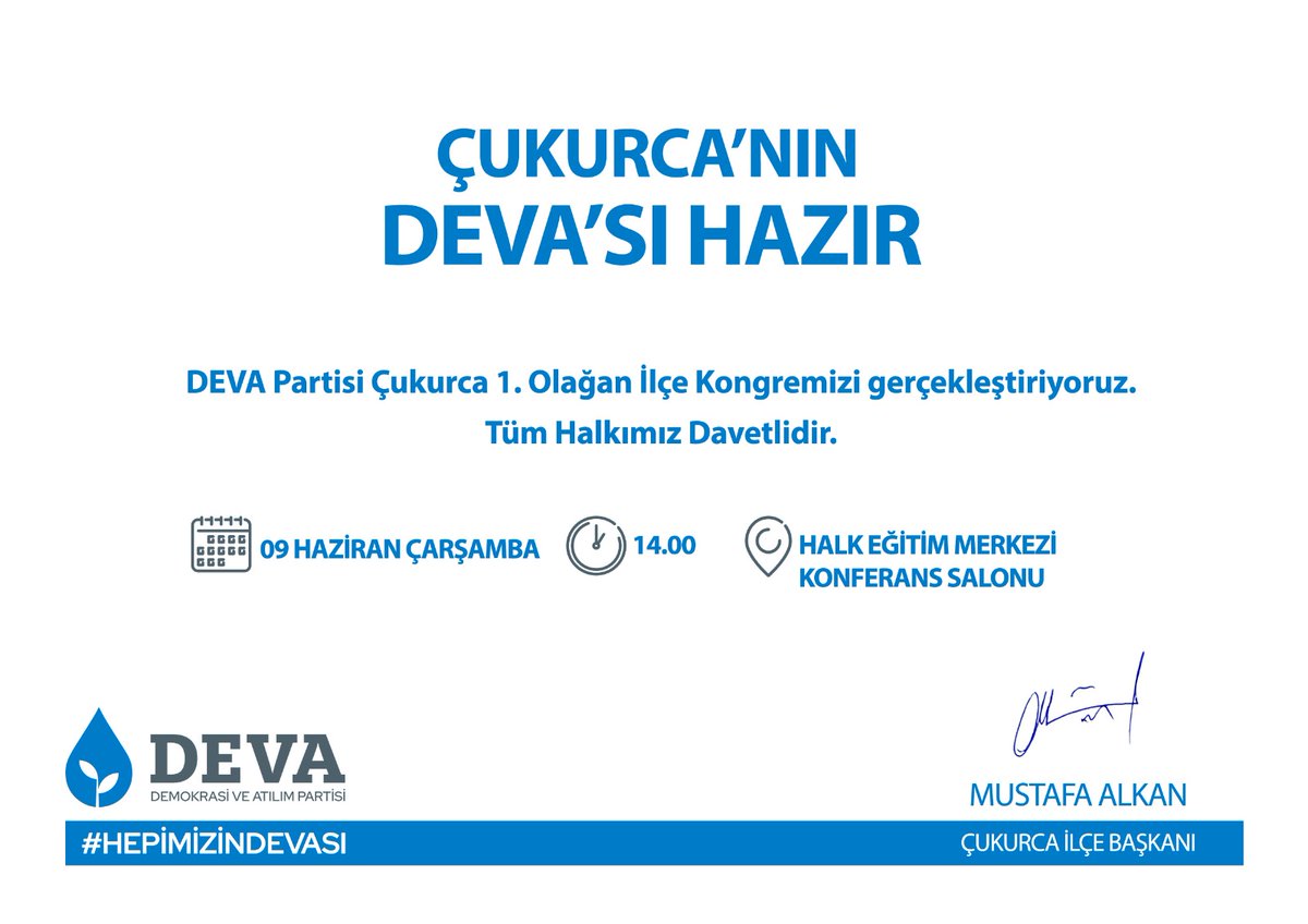 HakkariyeDeva's tweet photo. ÇUKURCA'nın DEVAS'sı Hazır. TÜm Halkımız Davetli.
#devalazim
#alibabacan @alibabacan @devapartisi #Devapartisi @_RojhatOlmez
@IPiruzbeyoglu @erhankorkmaz30 #hakkariyedeva @HakkariyeDeva https://t.co/V8973ixVRb