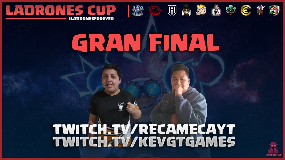 🏆 LADRONES CUP #1 🏆

🔴 COMIENZA LA GRAN FINAL ENTRE <a href="/_NaCHo_CR/">ACE NaCHo</a> Y <a href="/TrainerCoreas/">Coreas🐦</a> PARA DEFINIR AL CAMPEÓN DE LA COMPETENCIA!

➡️ twitch.tv/recamecayt

#LadronesForever