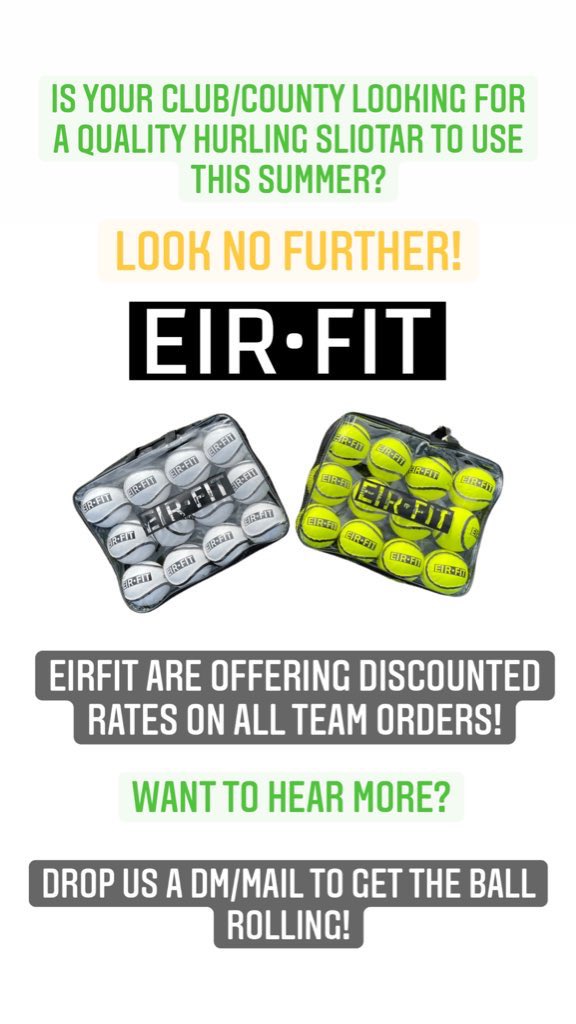 Looking for Quality Hurling Sliotars this summer??
#gaa #hurling #gaelic #gaelicfootball #gaelicgames #crokepark #dublingaa #ireland #camogie #irish #running #soccer #summersocks #eirfit #elite #allianzleagues  #allianzleague #derrygaa #dublingaa #kilkennygaa #allireland