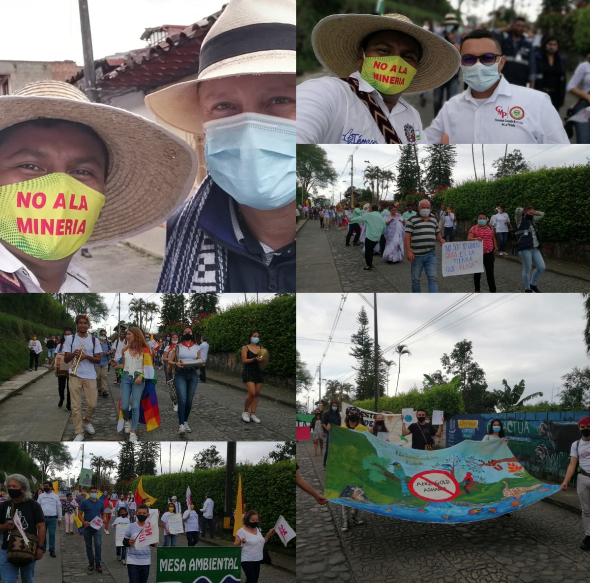 SergioTamesis's tweet photo. En Támesis Ant, nos manifestamos a favor del medio ambiente, de la vida, del agua, de nuestra cultura y biodiversidad. No al distrito minero en la región, gracias a todos los q nos acompañaron. Firmes 
@CamaraColombia @unep_espanol @PGN_COL @ANLA_Col @asambleadeant @Corantioquia https://t.co/iz3o9xNwjJ