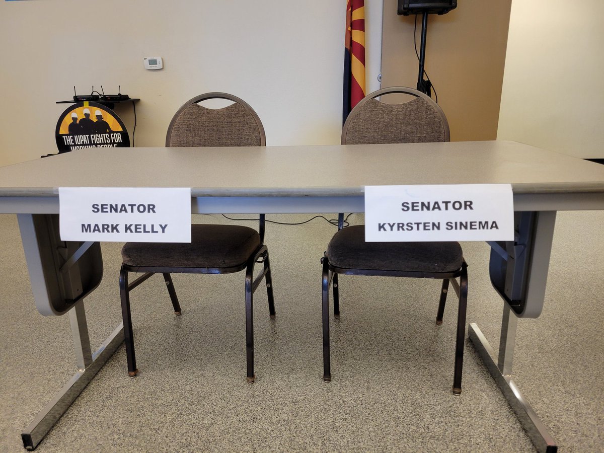 GoIUPAT's tweet image. Arizona workers across industries came together today to speak to the critical urgency and need to pass transformational labor law reform this year with the PRO Act.

It’s a shame Arizona’s Senate delegation hasn’t been with us in this fight.