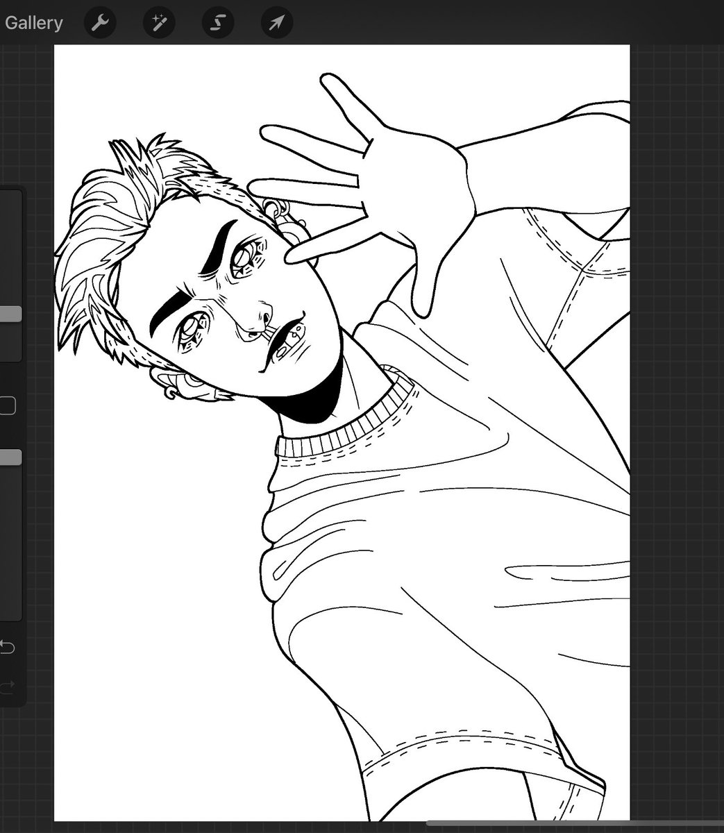 had 5 mental breakdowns while drawing this hongjoong 😃😃 