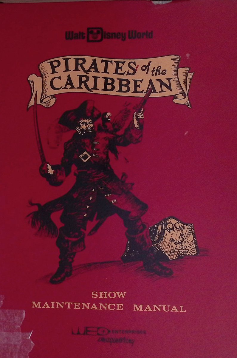 TedOnTV's tweet image. Here, in all its glory, is every page of this 641-page WDW Pirates of The Caribbean maintenance manual from 1974.  disneydocs.net/pirates-manual