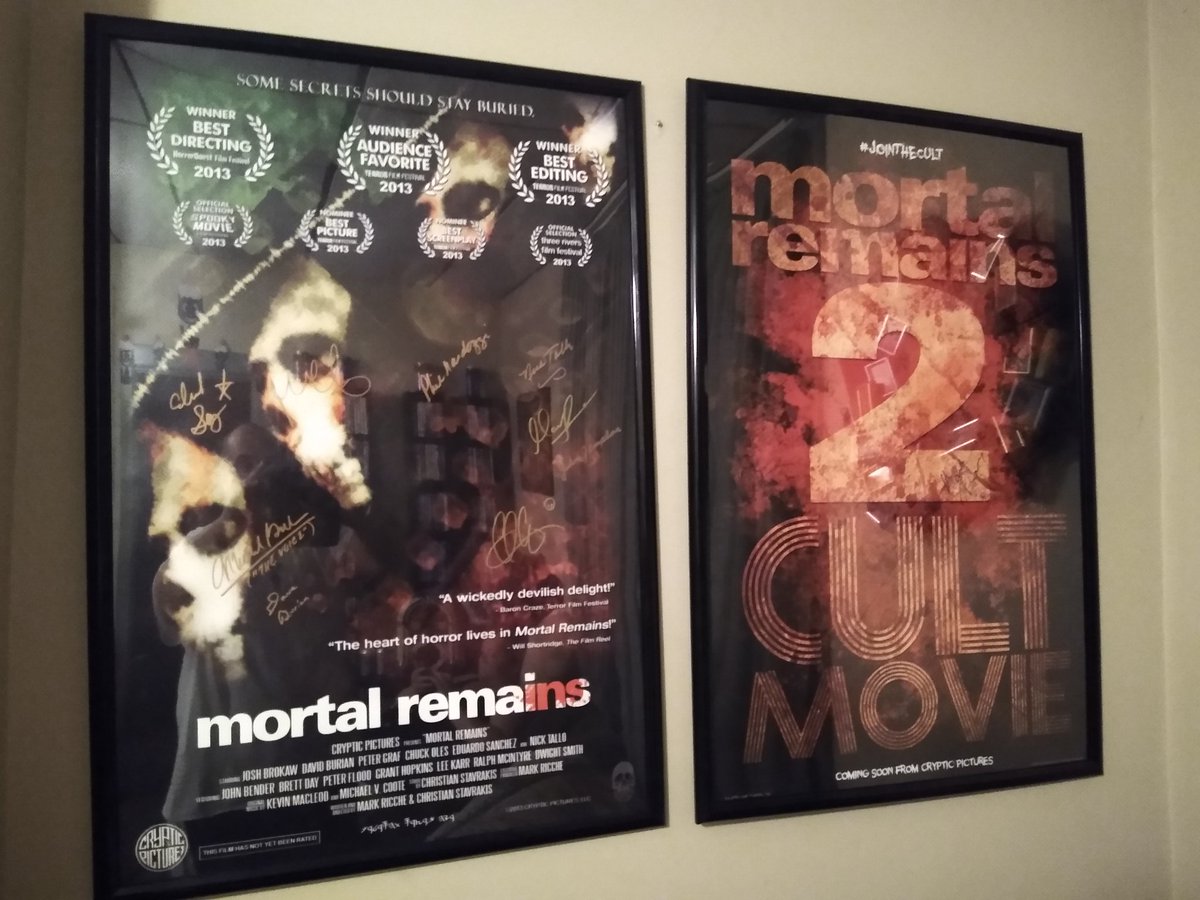 <a href="/CrypticPictures/">Cryptic Pictures®</a> the first two things I hung up on my living room wall at my new place. #mortalremains #karlatticus <a href="/KarlAtticus/">Karl Atticus</a>