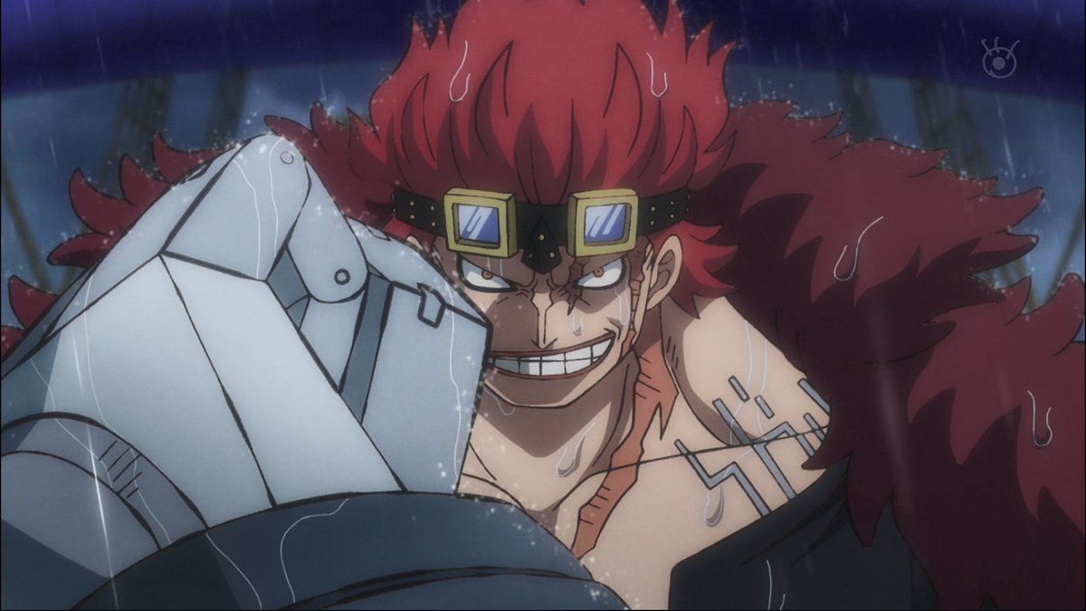 まな V Twitter ワノ国 討ち入り の海戦で再び実現したルフィ ロー キッドの３船長 共闘シーン 本誌と同様 効果音が和の べべん から ドドン に変化しているところも良い Onepiece