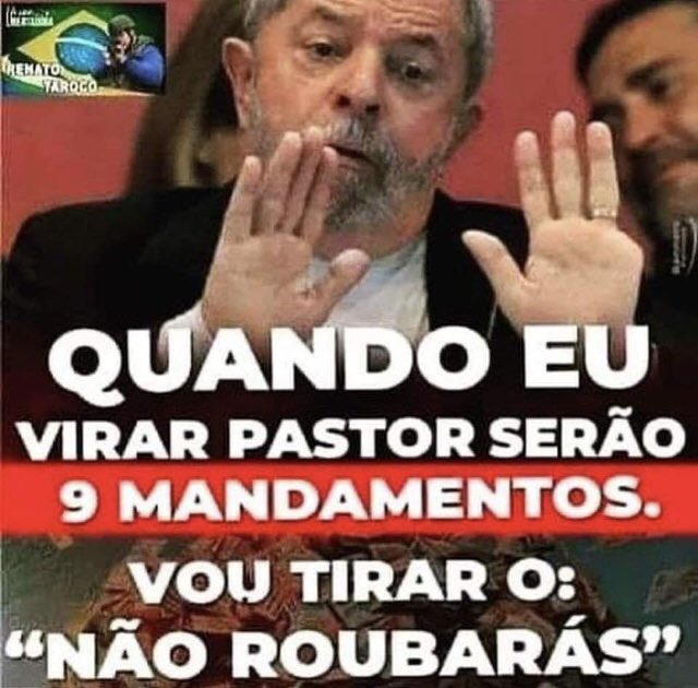 mitags's tweet photo. Entendi. Não pode chamar #LulaLadrao Mas pode postar isso  aqui que recebi no Zap, será ? https://t.co/GeuvqohS1E