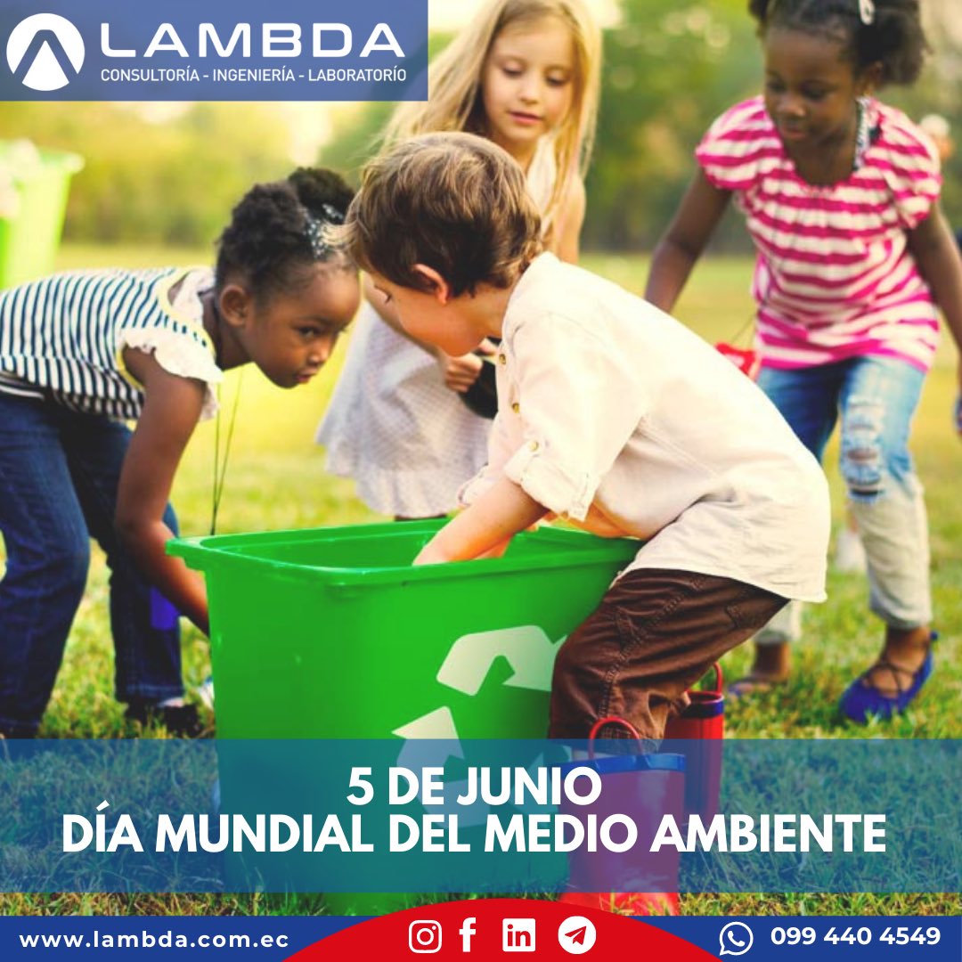 lambdaec's tweet photo. El #DiaMundialDelMedioAmbiente se conmemora el día 5 de junio aprovechemos para estimular el amor de los #niños por la #naturaleza y el medio ambiente. Seamos #agentesdecambio #amorporelmedioambiente #somoslambda #noalruido https://t.co/T7rFVbSWPB