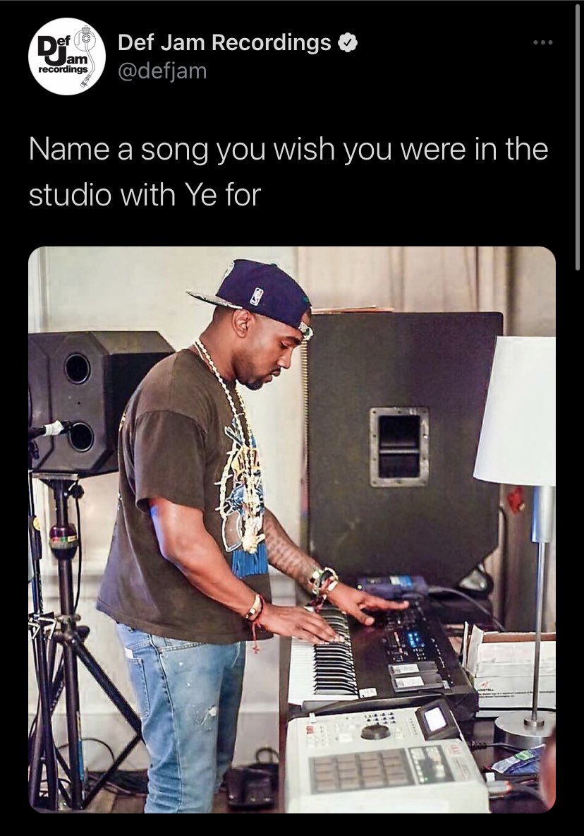 It’s #ThroughTheWire for me 😍 what’s your #Ye song you’d like to have been in the studio for 🤔 <a href="/kanyewest/">ye</a> #GOAT 

www.theblogssip.con