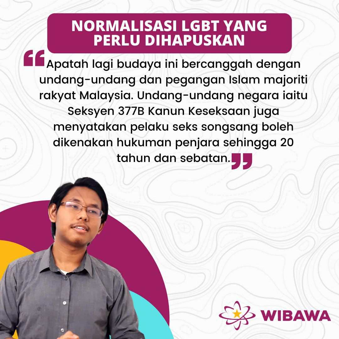 WibawaMalaysia's tweet photo. NORMALISASI LGBT YANG PERLU DIHAPUSKAN

"Isu LGBT+ semakin hari semakin membarah. Dahulunya hanya 4 huruf tetapi sekarang sudah pelbagai jenis malah wujud suara-suara yang membenarkan perbuatan terkutuk pedofilia dan zoofilia sebagai sebahagian daripada gerakan LGBT. https://t.co/lD1OAtNltZ