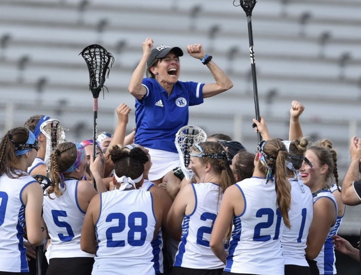 jdouglas4's tweet photo. Whether she’s cheering @ConorDaly22 to the checkered flag in @IMS qualifying or coaching the @heritageglax girls to a state championship - @bsmevents can jump! Congrats on winning state today, coach! Yes, she’s competitive and passionate! https://t.co/MsXWccJSwf