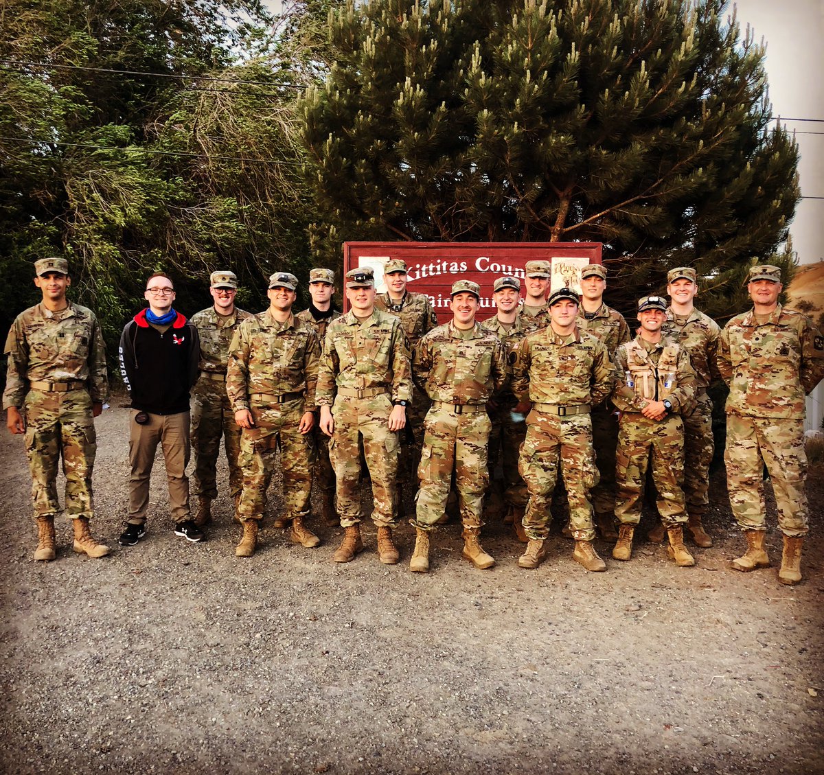 How did you spend your Friday night? Our <a href="/EWUArmyROTC/">EWU Army ROTC</a> Cadets spent it rucking overnight in the 18.6 mile Norwegian 🇳🇴 Foot March. Cadets that passed the required time earned the Norwegian military’s Marsjmerket badge for their uniforms. #GoEags #EagleStrong