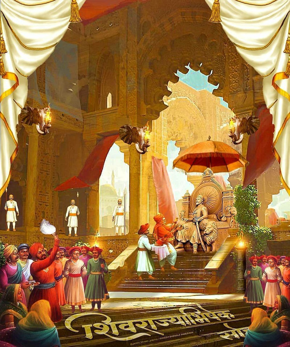 Jindagidotcom's tweet photo. बत्ती द्या तोफांना राजं छत्रपती जाहले 

सह्याद्री ताठ मानेने उभा राहिला, वरुणराजा आनंदाने बरसला
नद्यानाले खळखळून वाहिले, शिवारात पीक डोलू लागले
बुरुजवरचा मावळा आनंदला, बांधावरचा शेतकरी सुखावला
जात्यावरची माऊली हरखली, गावोगावची रयत आनंदात न्हाली

शिवराज्याभिषेक दिनाच्या शुभेच्छा ! https://t.co/pHrx5KRofS