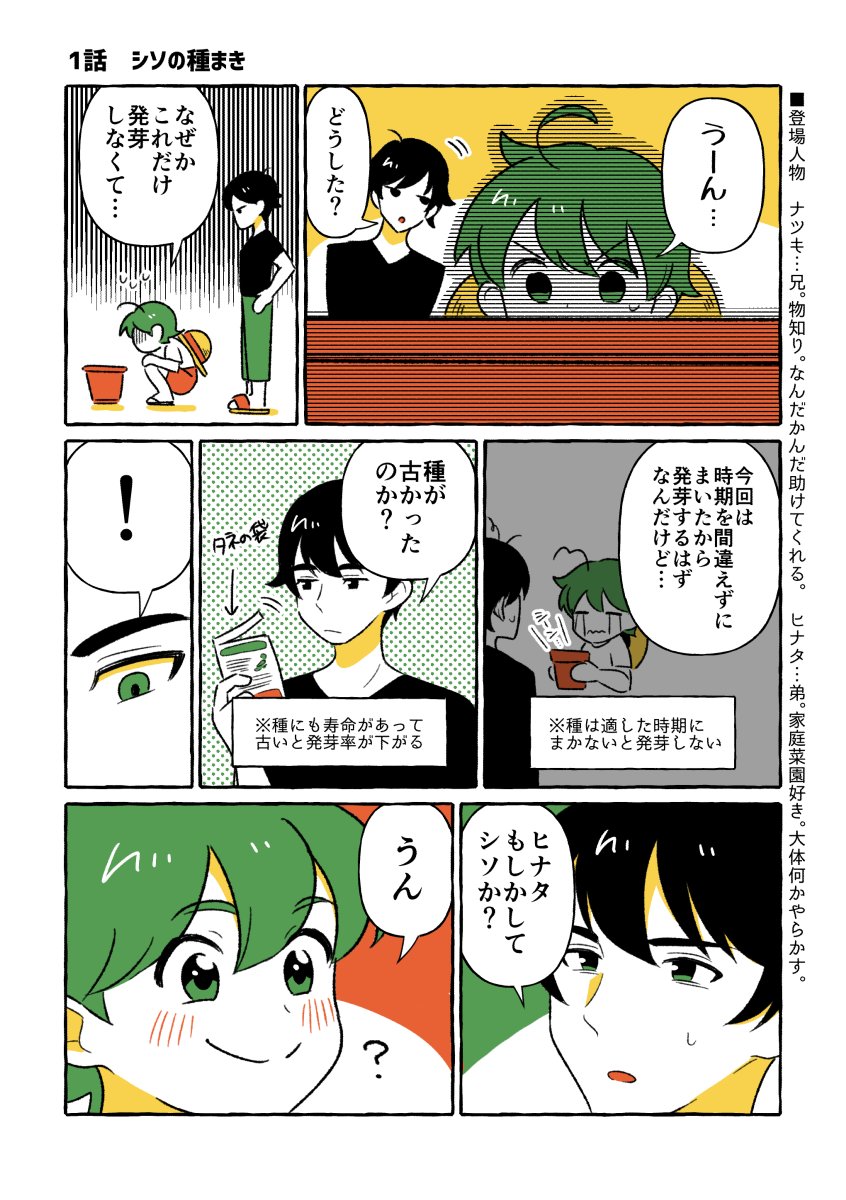 歳の離れた兄弟が家庭菜園する話(2/3)

#エアコミティア136 #エアコミティア 