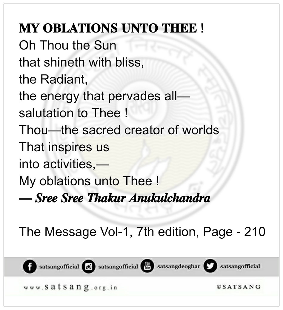 satsangofficial's tweet photo. VE402:
#TheMessage #TheMessageVol1 #MY_OBLATIONS_UNTO_THEE ! https://t.co/crsoZlWULA