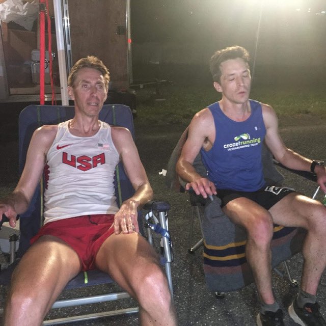 USAultrarunning's tweet photo. After 100 miles, Olivier finished @OldDominion100 in 17:22:35, winning by 1 minute 20 seconds in a shootout over Michael Dubova, who placed second in his first 100 mile with an impressive 17:23:54! @RunWashington @usatf @UltraRunningMag @USATFVirginia #ultrarunning #od100 https://t.co/pZIjJgWWPt