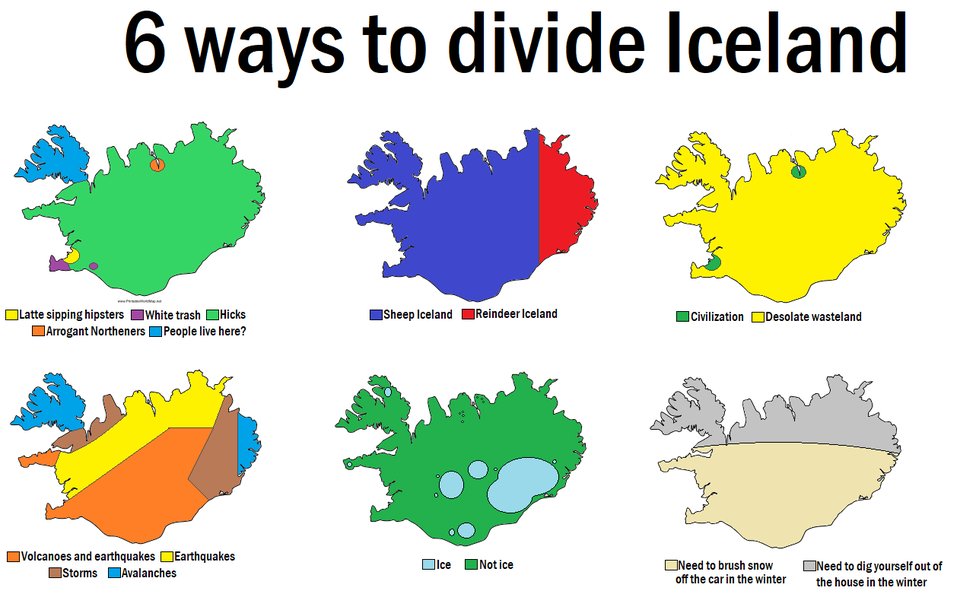 6 ways to divide #Iceland😂(from <a href="/reddit/">Reddit, Inc.</a>)