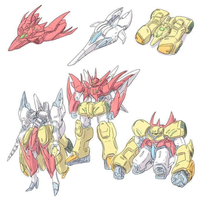より具体的に描き直してみる 結局僕はどこか玩具で変形させたいんだな…って強く思っているのが分かった 