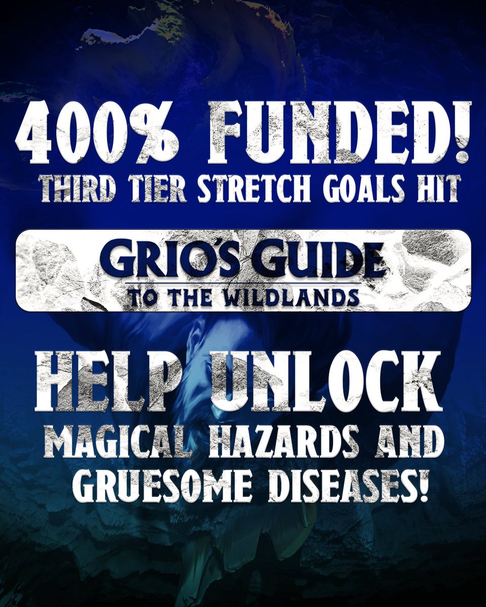 NextLevelDD1's tweet photo. Hey #ttrpgfamily !  We've got just a few more days to go, and there are still #Kickstarter stretch goals to hit.  Help your #dungeonmaster make the #Wilderness a meaningful part of #dnd5e again. Follow and Retweet to unlock Social Achievements as well! 

https://t.co/QKigmtPl80 https://t.co/CieIZcFnek