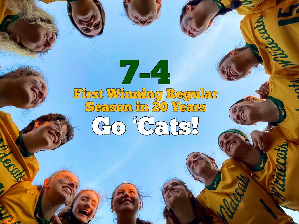 WildecatSB's tweet photo. This incredible group did something that hasn’t been done in two decades (yes, two DECADES), and we couldn’t be prouder!! 💚💛 We can’t wait to kickoff the postseason at H🥎ME on Monday - game time is 5:15! #OneTeamOneFamily https://t.co/RxgqWq7aOF